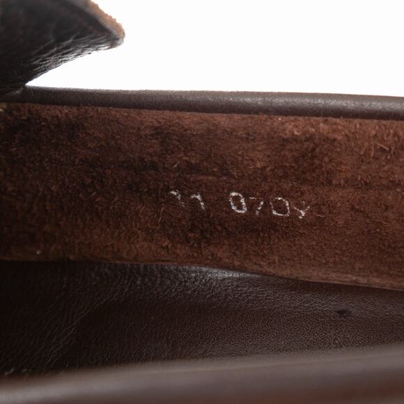 Paraboot Anvers Brown Pebbled Leather Moc Toe Driving Loafers Men’s US 12 main image 16